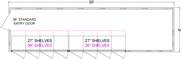 Glass Door Walk-in Freezer - Fully Customizable