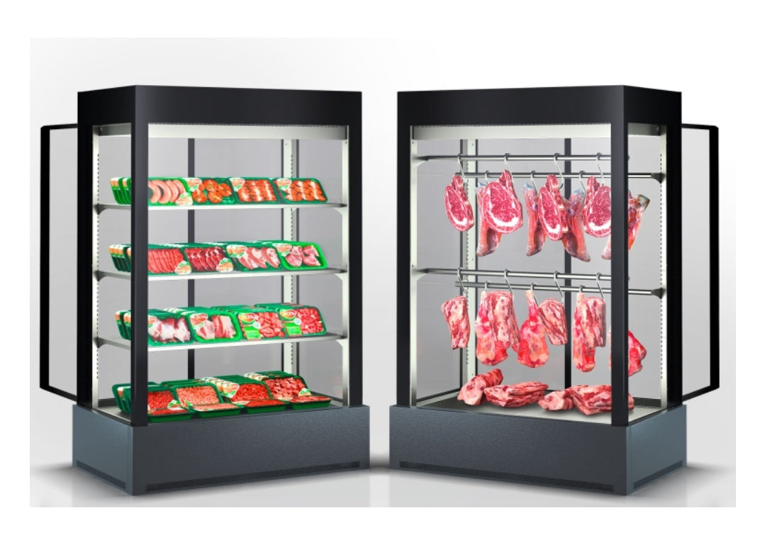 Kansas All glass Fresh Meat Display - Remote - HL