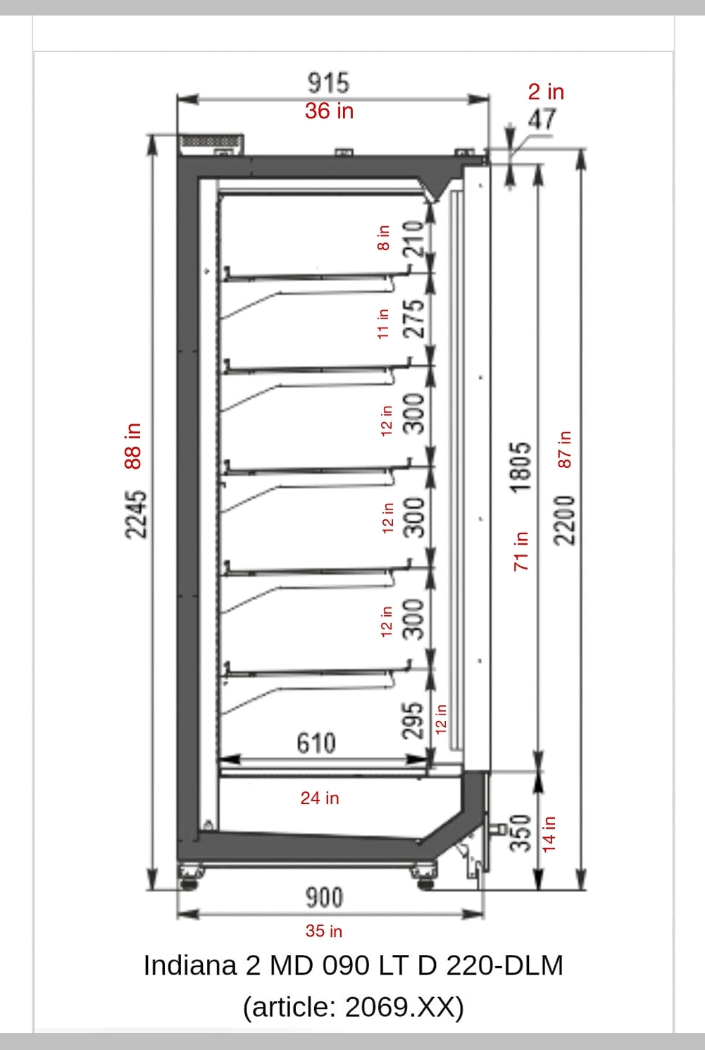 Indiana Reach-in Freezer Multiple doors Customizable- Remote - HL